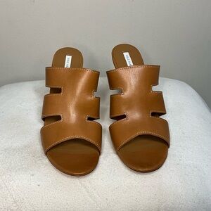 Cole Haan Tan Slide Sandals